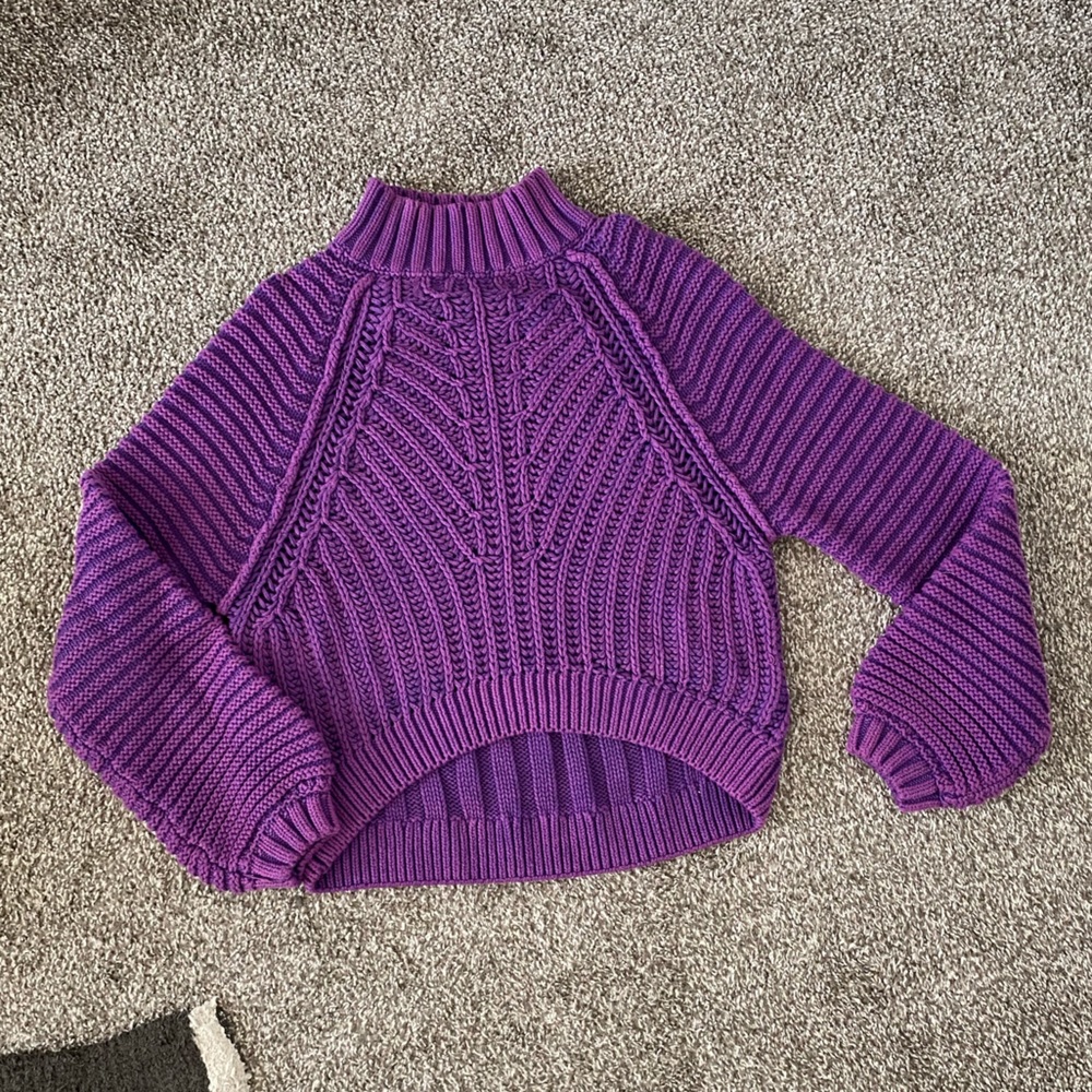 Free People Sweetheart Sweater in Orchid